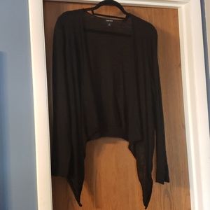 Torrid Black Draping Cardigan (size 2)